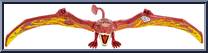 Dimorphodon (Red) from Jurassic World - Camp Cretaceous - Attack Pack manufactured by Mattel [Loose]