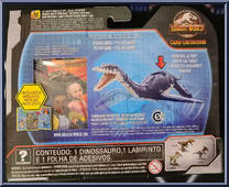 Plesiosaurus from Jurassic World - Camp Cretaceous - Savage Strike manufactured by Mattel [Back]