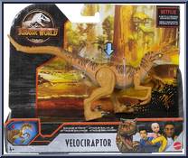 Velociraptor (Brown) from Jurassic World - Camp Cretaceous - Savage Strike manufactured by Mattel [Front]