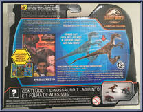 Velociraptor Echo from Jurassic World - Camp Cretaceous - Savage Strike manufactured by Mattel [Back]