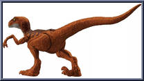 Velociraptor (Red) from Jurassic World - Legacy Collection - Basic Series manufactured by Mattel [Loose]