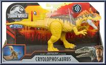 Cryolophosaurus from Jurassic World - Primal Attack - Sound Strike manufactured by Mattel [Front]