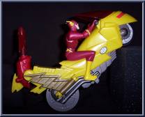 Flash (Motorcycle) from Justice League - Mission Vision - Motorcycles manufactured by Mattel [Loose]