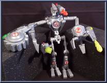 Superman vs. Kryptobot from Justice League - Cyber Trakkers manufactured by Mattel [Loose]