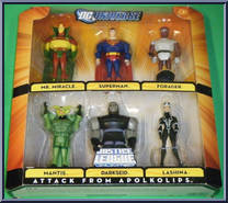 Mr. Miracle / Superman / Forager / Mantis / Darkseid / Lashina Action Figure
