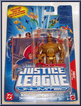 Amazo (Gold) from Justice League Unlimited - Blue Cards manufactured by Mattel [Front]