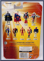 Metamorpho from Justice League Unlimited - DC Super Heroes - Orange Cards manufactured by Mattel [Back]