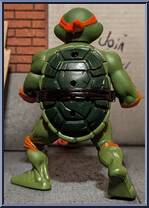 Michelangelo (Black Belt) from Karate Turtles Warriors - Talking manufactured by Unknown [Loose]