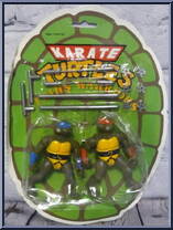 Mike / Leo from Karate Turtles Warriors - Twins Warriors manufactured by Unknown [Front]