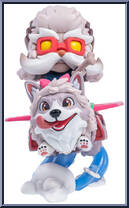Corki Corgi (Rose Quartz Chroma) from League of Legends - Series 4 manufactured by Riot Games [Loose]