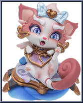 Heartseeker Yuumi (Pearl Chroma) from League of Legends - Series 4 manufactured by Riot Games [Loose]