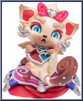 Heartseeker Yuumi (Ruby Chroma) from League of Legends - Series 4 manufactured by Riot Games [Loose]