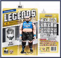 Blue Meanie (Blue Shirt) from Legends of Professional Wrestling - Yellow Cards manufactured by Figures Toy Company [Front]