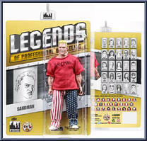 Sandman from Legends of Professional Wrestling - Yellow Cards manufactured by Figures Toy Company [Front]