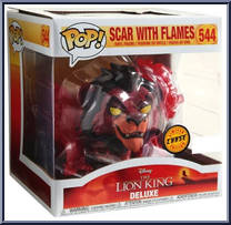 Scar with Flames (Red) (Deluxe) (Chase) from Lion King - Pop! Vinyl Figures manufactured by Funko [Front]