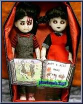 Jack & Jill (Red Glow Bloody) from Living Dead Dolls - Exclusives manufactured by Mezco [Loose]