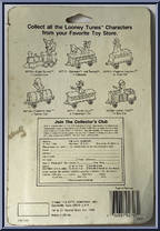 Road Runner (Orange Car) from Looney Tunes - Orange Cards manufactured by ERTL [Back]