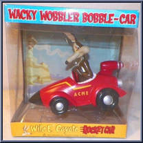 Wile E. Coyote (Rocket Car) from Looney Tunes - Wacky Wobblers manufactured by Funko [Front]