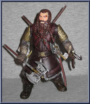 Gimli (Axe Swinging) (Ring Pedstal) from Lord of the Rings - Fellowship of the Ring - Series 2 manufactured by Toy Biz [Loose]