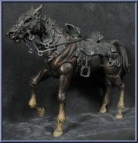 Ringwraith & Horse (Red Box Reissue) from Lord of the Rings - Fellowship of the Ring - Deluxe Horse & Riders manufactured by Toy Biz [Loose]
