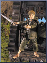 Samwise (Moria Mines Goblin Battle Base) from Lord of the Rings - Fellowship of the Ring - Series 2 manufactured by Toy Biz [Loose]