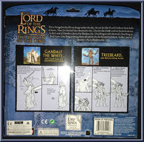 Treebeard (Branch Lifting) & Gandalf the White (Cloth Cape) (UK) from Lord of the Rings - Return of the King - International Exclusives manufactured by Toy Biz [Back]