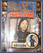 Aragorn (Sword Slashing) from Lord of the Rings - Trilogy - Motorized Twist 'Ems manufactured by Toy Biz [Front]