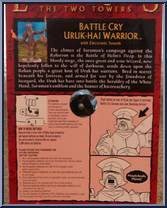 Battle Cry Uruk-Hai Warrior from Lord of the Rings - Trilogy - Two Towers - Series 5 manufactured by Toy Biz [Back]