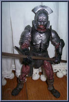Battle Cry Uruk-Hai Warrior from Lord of the Rings - Trilogy - Two Towers - Series 5 manufactured by Toy Biz [Loose]