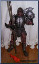 Battle Cry Uruk-Hai Warrior from Lord of the Rings - Trilogy - Two Towers - Series 5 manufactured by Toy Biz [Loose]