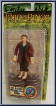 Bilbo 111th Birthday Celebration (Red Jacket) from Lord of the Rings - Trilogy - Fellowship of the Ring - Series 3 manufactured by Toy Biz [Front]