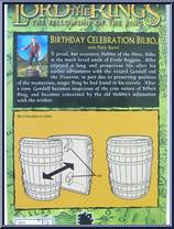 Bilbo 111th Birthday Celebration (Red Jacket) from Lord of the Rings - Trilogy - Fellowship of the Ring - Series 3 manufactured by Toy Biz [Back]