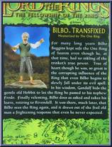 Bilbo (Transfixed) from Lord of the Rings - Trilogy - Fellowship of the Ring - Series 4 manufactured by Toy Biz [Back]