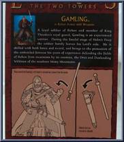 Gamling in Rohan Armor (with Weapons) from Lord of the Rings - Trilogy - Two Towers - Series 3 manufactured by Toy Biz [Back]