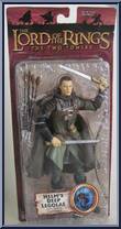 Legolas (Helm's Deep with Shield Skateboard) from Lord of the Rings - Trilogy - Two Towers - Series 2 manufactured by Toy Biz [Front]