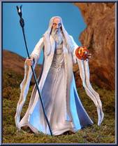 Saruman the White (Staff Raising Action & Eye of Sauron Palantir) Action Figure