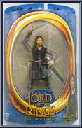 Aragorn (Helm's Deep, Sword Slashing) (Blue Box Reissue) from Lord of the Rings - Two Towers - Series 3 manufactured by Toy Biz [Front]