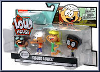 Lisa / Lincoln / Leni / Clyde from Loud House - Basic Series manufactured by Wicked Cool Toys [Front]