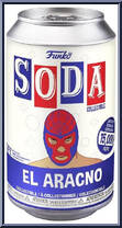 El Aracno (Spider-Man) (Chase) from Lucha Libre - Soda manufactured by Funko [Front]