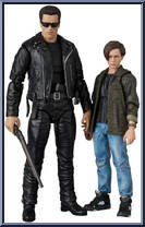 T-800 (Judgement Day) / John Connor from Mafex - Terminator manufactured by Medicom [Loose]