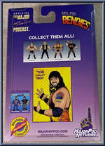 Bryan Clark from Major Wrestling Figure Podcast - Major Bendies - Series 2 manufactured by Unknown [Back]