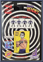 Danhausen (Dark) from Major Wrestling Figure Podcast - Major Bendies - Exclusives manufactured by Unknown [Back]