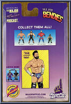 Matt Cardona from Major Wrestling Figure Podcast - Major Bendies - Series 1 manufactured by Unknown [Back]