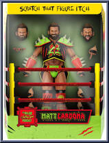 Matt Cardona (Prehistoric) from Major Wrestling Figure Podcast - Ultimates manufactured by Super7 [Front]