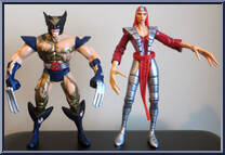 Wolverine & Lady Deathstrike (Archenemies) from Marvel - Limited Editions manufactured by Toy Biz [Loose]