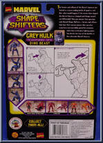 Grey Hulk from Marvel - Shape Shifters manufactured by Toy Biz [Back]