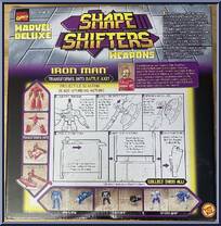Iron Man from Marvel - Shape Shifters manufactured by Toy Biz [Back]