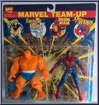 Thing and Spider-Man (Super Poseable) from Marvel - Canadian Team-Up manufactured by Toy Biz [Front]