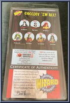 Wonder Man (Jeff Johnson) from Marvel - Wizard Certified Authentic manufactured by Toy Biz [Back]