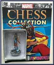 Ms. Marvel from Marvel Chess Collection - Basic Series manufactured by Eaglemoss [Front]